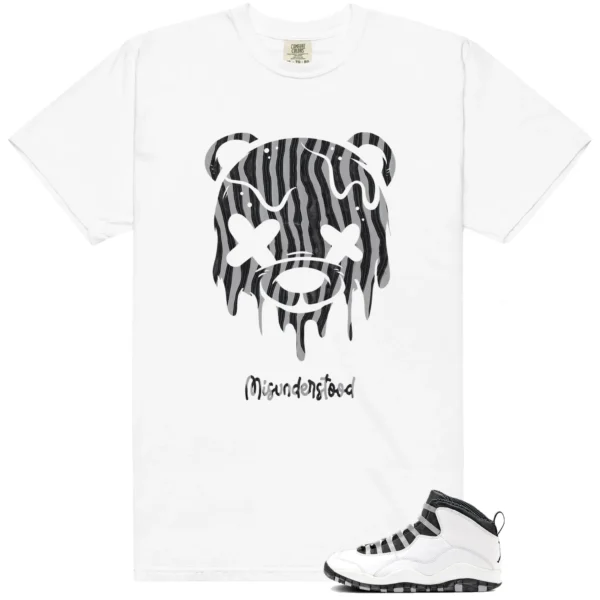 Jordan 10 Steel Drippy Bear Graphic Shirt