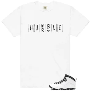Jordan 10 Steel Hustle Humble Match Shirt