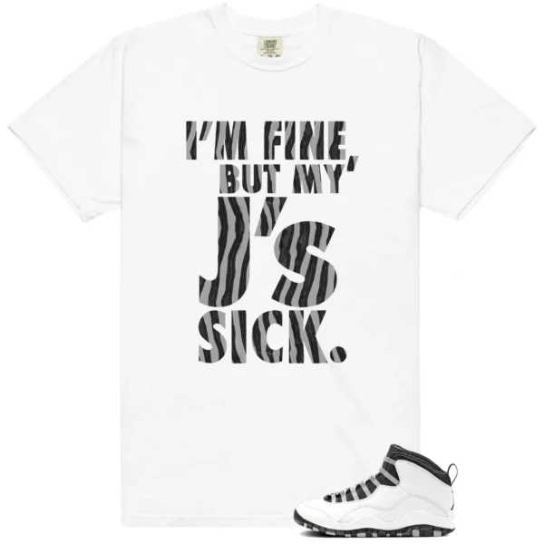 Jordan 10 Steel Sick J's Matching Tees