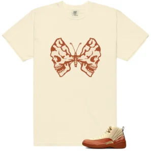 Jordan 12 Eastside Golf Out of the Clay Butterfly Skulls Matching Tees