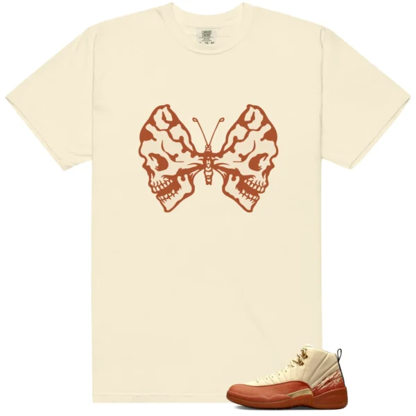 Jordan 12 Eastside Golf Out of the Clay Butterfly Skulls Matching Tees
