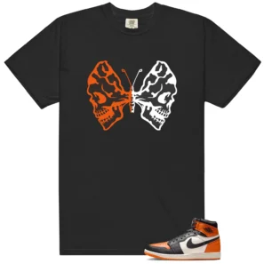 Shattered Backboard 1s 2025 Butterfly Skulls Matching Tees