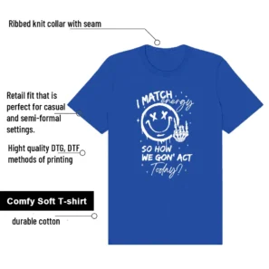 Shirt To Match Air Force 1 Low College Blue Match Energy Graphic features
