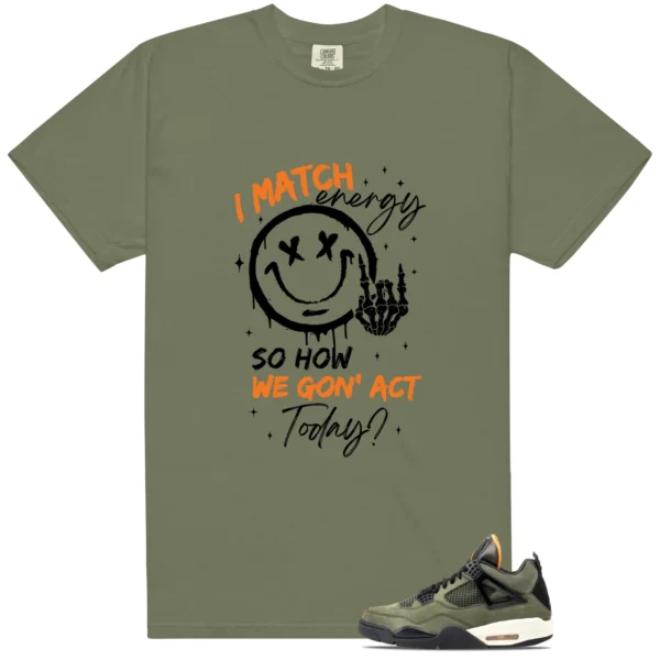 Shirt To Match Deep Green 4s 2025 Match Energy Graphic