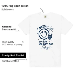 Shirt To Match French Blue 12s 2025 Match Energy Graphic features