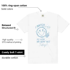 Shirt To Match WMNS Worn Blue 1s Match Energy Graphic features