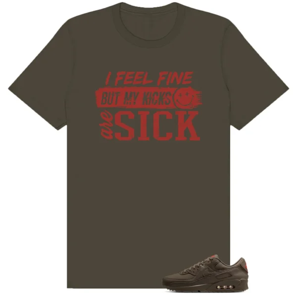 Sick Kicks Shirt to match Air Max 90 Essential+ Cave Stone