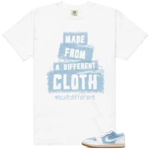 WMNS Worn Blue 1s Built Different Matching Shirt