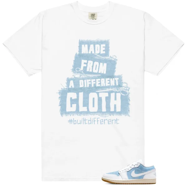 WMNS Worn Blue 1s Built Different Matching Shirt