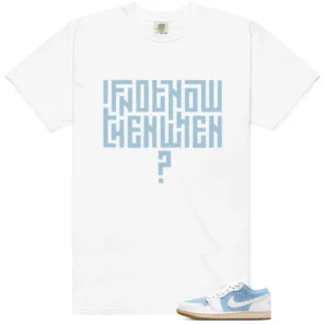 WMNS Worn Blue 1s Motivational Graphic Shirt