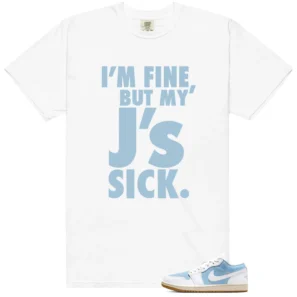 WMNS Worn Blue 1s Sick J's Matching Tees