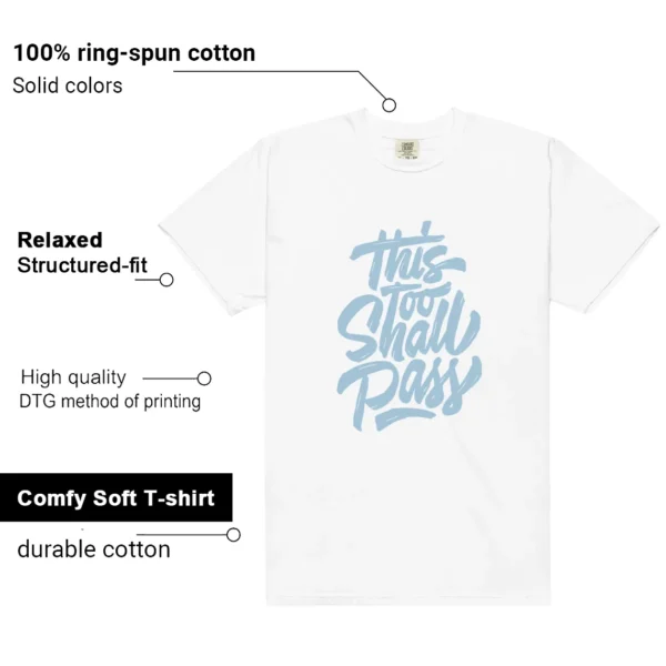 WMNS Worn Blue 1s This Too Shall Pass Match Shirt features