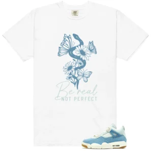 WMNS Worn Blue Denim 4s Be Real Shirt
