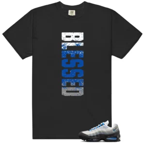 Air Max 95 Blue Spark Blessed Match Shirt