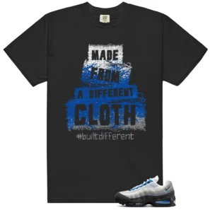 Air Max 95 Blue Spark Built Different Matching Shirt