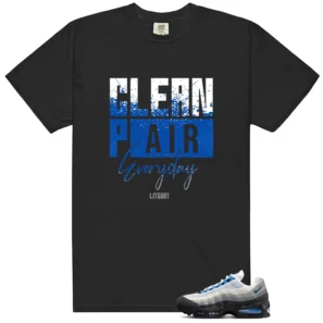 Air Max 95 Blue Spark Clean Pair Match Shirt