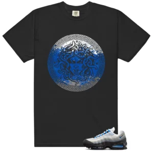 Air Max 95 Blue Spark Medusa Matching Shirt