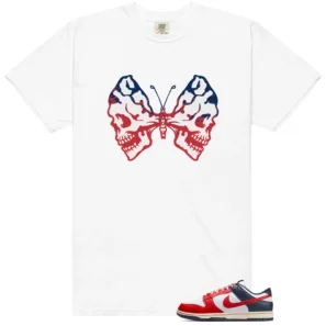 Dunk Boston Red Sox Butterfly Skulls Matching Tees