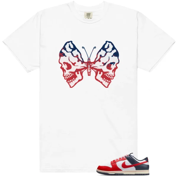 Dunk Boston Red Sox Butterfly Skulls Matching Tees