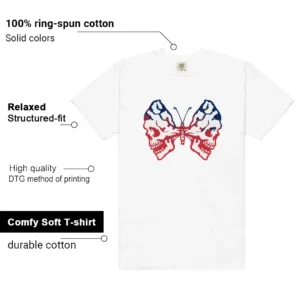 Dunk Boston Red Sox Butterfly Skulls Matching Tees features