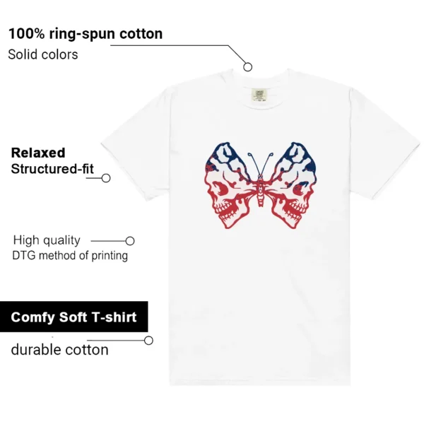 Dunk Boston Red Sox Butterfly Skulls Matching Tees features
