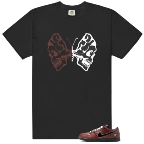 Dunk Low x Limosine Skateboards Butterfly Skulls Matching Tees