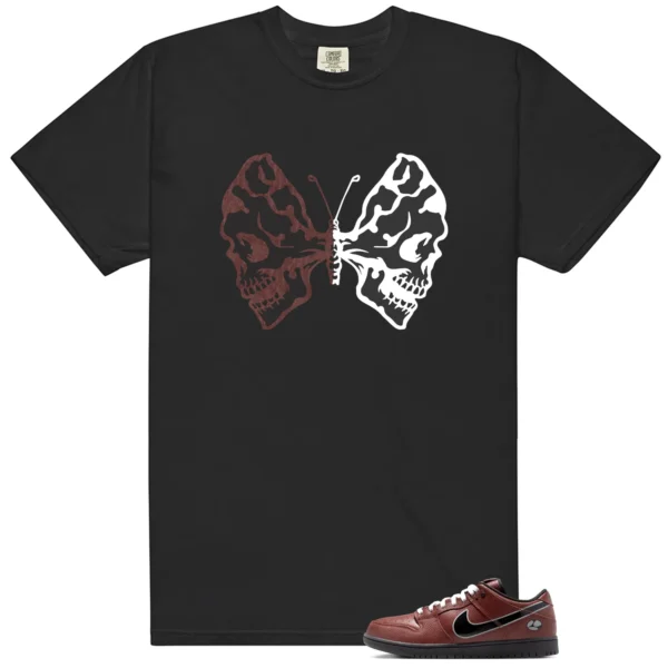 Dunk Low x Limosine Skateboards Butterfly Skulls Matching Tees
