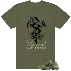 NB 9060 Dark Olivine Green Be Real Shirt