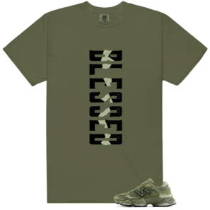 NB 9060 Dark Olivine Green Blessed Match Shirt