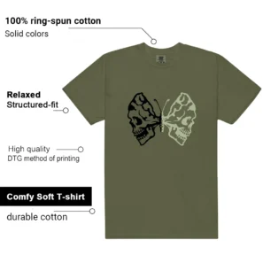 NB 9060 Dark Olivine Green Butterfly Skulls Matching Tees features