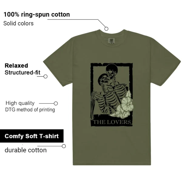 NB 9060 Dark Olivine Green Lovers Matching Tees features