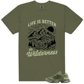 NB 9060 Dark Olivine Green Wilderness Shirt