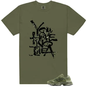 No Idea Shirt to match NB 9060 Dark Olivine Green