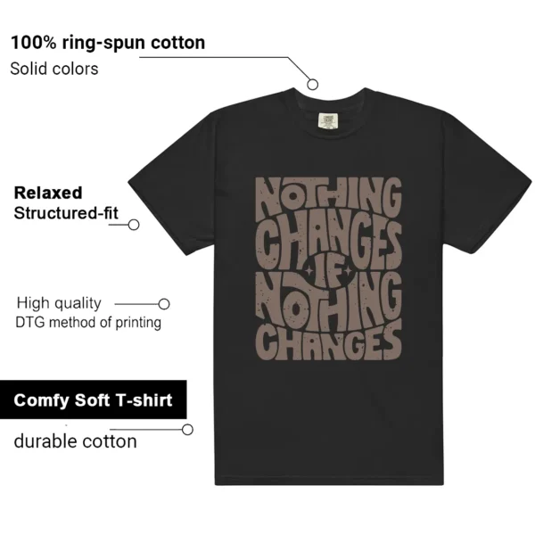 Nothing Changes Shirt to match Cave Stone 4s features