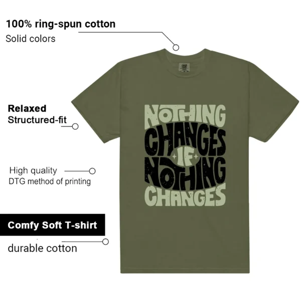 Nothing Changes Shirt to match NB 9060 Dark Olivine Green features