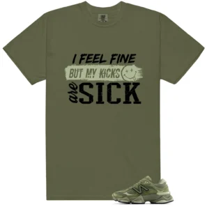 Sick Kicks Shirt to match NB 9060 Dark Olivine Green