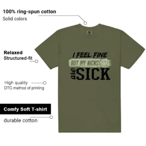 Sick Kicks Shirt to match NB 9060 Dark Olivine Green features