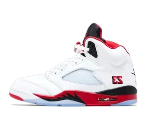 Jordan 5 Fire Red Black Tongue 2025 Matching Shirts