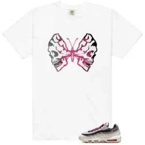 Air Max 95 Cactus Flower Butterfly Skulls Matching Tees