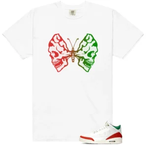 El Vuelo 3s Butterfly Skulls Matching Tees