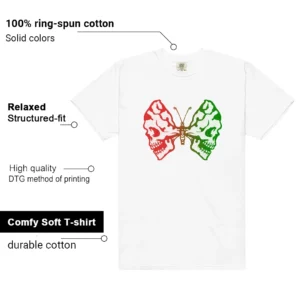 El Vuelo 3s Butterfly Skulls Matching Tees features