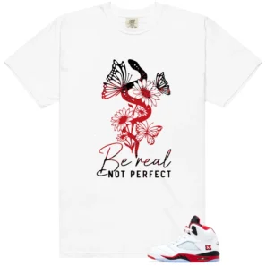 Fire Red Black Tongue Be Real Shirt