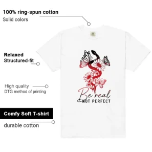 Fire Red Black Tongue Be Real Shirt features
