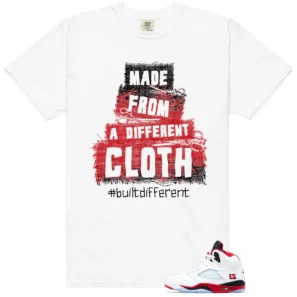 Fire Red Black Tongue Built Different Matching Shirt