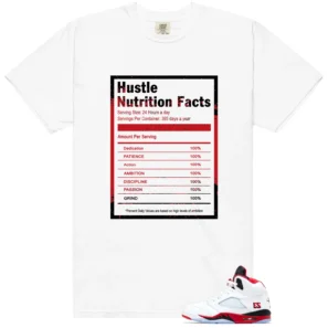 Fire Red Black Tongue Hustle Facts Matching Shirt