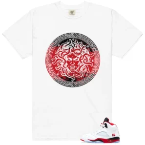 Fire Red Black Tongue Medusa Matching Shirt