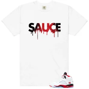 Fire Red Black Tongue Sauce Matching Shirt