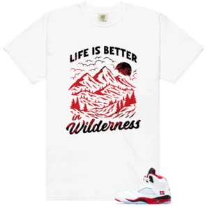 Fire Red Black Tongue Wilderness Shirt