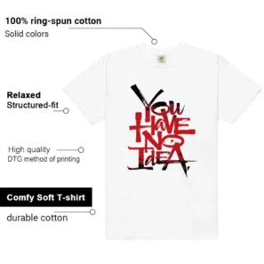 No Idea Shirt to match Fire Red Black Tongue features