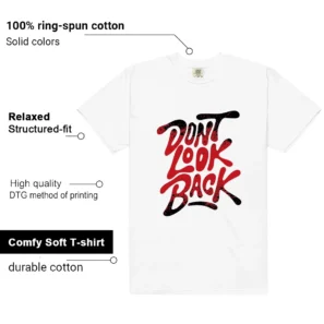 Shirt To Match Fire Red Black Tongue Dont Look Back Graphic features